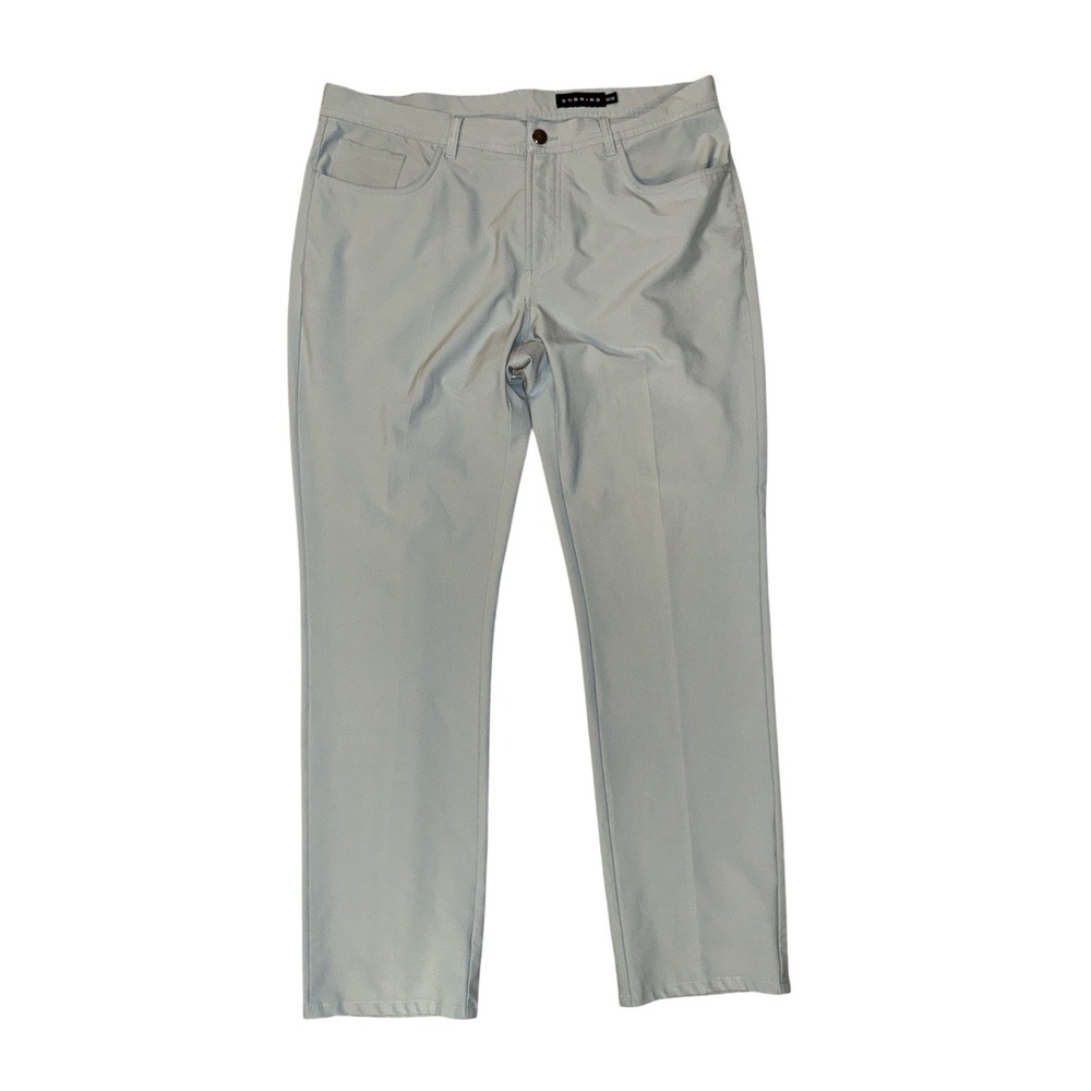 Dunning Golf Pants Mens 35/32 Grey Good Performance Stretch Five-Pocket Trousers